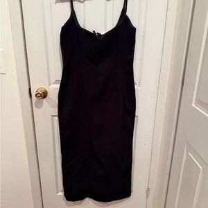 Paris Georgia Black Slip Midi Dress